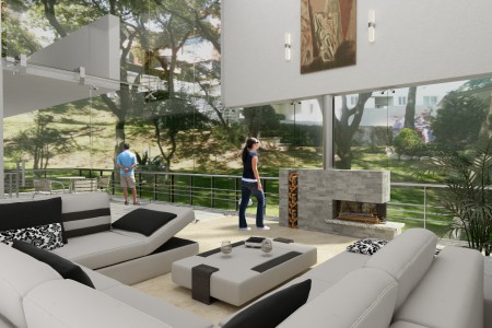 Casa Esmeralda ( Sala doble Altura)